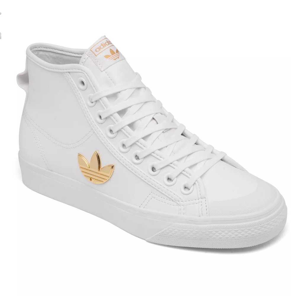 Adidas Nizza Trefoil White High Tops